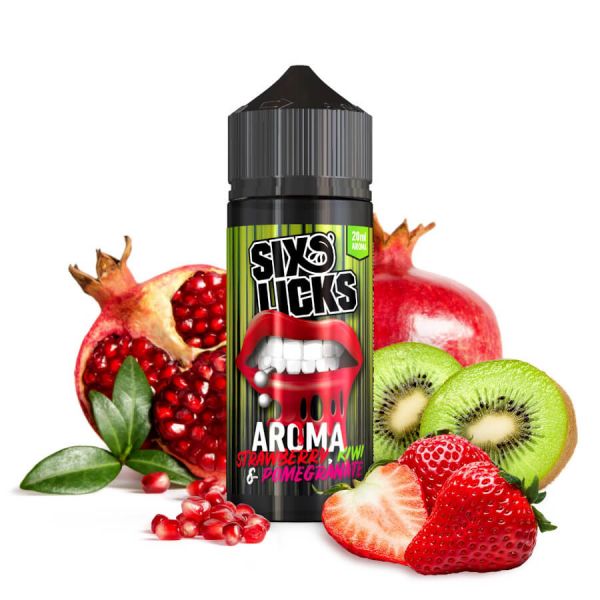 Six Licks Strawberry Kiwi & Pomegranate